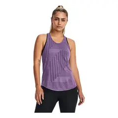 UNDER ARMOUR - Camiseta Mujer STREAKER DECO DIAMON Purpura UNDER ARMOUR.