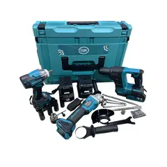 STONE TOOLS - KIT taladro rotomartillo pulidora pistola de fijacion uso profesional