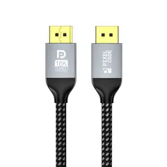 PIXEL CODE - Cable Displayport 16k 8k 4k 240hz 2k 360hz V21 Hdr Trenzado