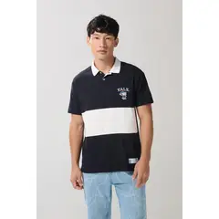KOAJ - Camiseta polo manga corta con estampado en frente de YALE HOMBRE