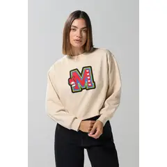 KOAJ - Buzo de My Melody kaki claro crop top MUJER