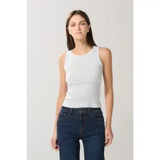 KOAJ - Camiseta manga sisa con texturas acanaladas unicolor Mujer