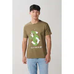 KOAJ - Camiseta verde oscura cuello redondo de Harry Potter Hombre