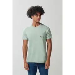 KOAJ - Camiseta manga corta COLOR con estampado en frente estilo HOMBRE