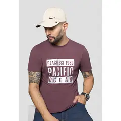 MARKETING PERSONAL - Camiseta Hombre Ciruela Mp 107940