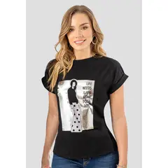 MARKETING PERSONAL - Camiseta Mujer Negro Mp 107537