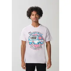 KOAJ - Camiseta unicolor manga corta con arte de Scooby-Doo Hombre