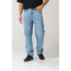 KOAJ - Jean azul claro tipo baggy con bota ancha y cintura baja HOMBRE