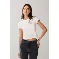 KOAJ - Camiseta en rib manga corta MUJER