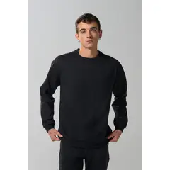 KOAJ - Buzo hombro rodado unicolor con cuello redondo Hombre