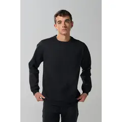 KOAJ - Buzo hombro rodado unicolor con cuello redondo Hombre