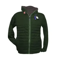 MODA EN CIRCUITO - Chaqueta IMPERMEABLE VERDE con DOBLE FAZ OSCURO Para Hombre