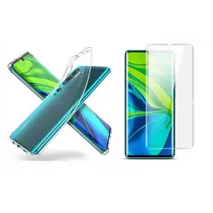 GENERICO - Funda Goma + Vidrio UV Liquido Xiaomi Mi Note 10 / Mi Note 10 Pro