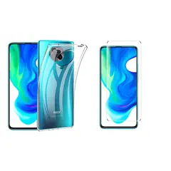 GENERICO - Funda Goma Transparente + Vidrio Templado Para Xiaomi Poco F2 Pro