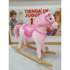 GENERICO - Caballito Balancín Con Llantas Y Sonidos Color Rosa
