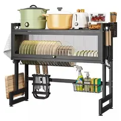 ZHOPI CO - Escurridor Platos Cocina Fregadero Con Gabinete Multifuncion