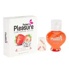 POCKET - Lubricante Íntimo Fresa x 20 ml by Pleasure Con Dados