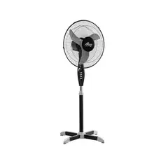 ALTEZZA - Ventilador de Pedestal 16 Pulgadas Negro Metálico