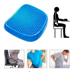 GENERICO - Cojin Gel Silla Ergonomico Panal Comodo Asiento Flexible