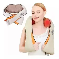 GENERICO - Masajeador Corporal Cervical Cuello Espalda Brazos Electrico Color Beige