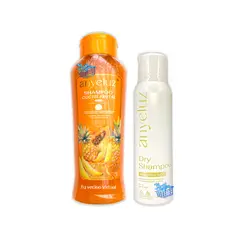 ANYELUZ - Shampoo Coctel de Frutas Y Shampoo en seco