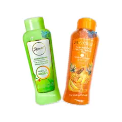 ANYELUZ - Shampoo Coctel de frutas Y Acondicionador de Argan