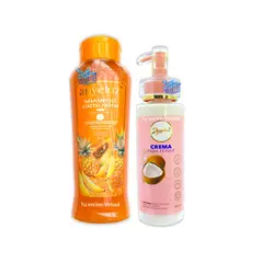 ANYELUZ - Shampoo Coctel de Frutas y Crema para peinar