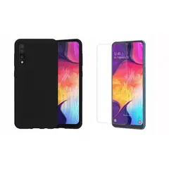 GENERICO - Funda en Silicona + Vidrio Templado Para Samsung Galaxy A50 A50S