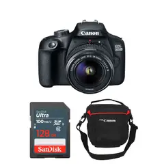 CANON - Cámara EOS 2000d 24,1 MPX + 128GB + Estuche - Negro