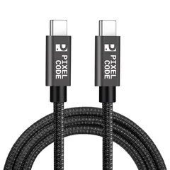 PIXEL CODE - Cable Usb C Para iPhone Android 2m 60w Carga Rápida Trenzado