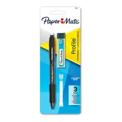 PAPER MATE - Set Portaminas Profile 0.7mm Con Minas Y Borradores