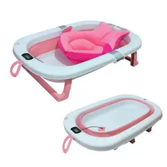 JON DI GROUP SAS - Bañera Tina Plegable Para Bebe + Termómetro y Almohada Baño