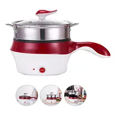 GENERICO - Mini Olla Electrica Coccion Vapor Multifuncional Hogar 2en1