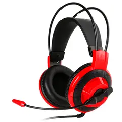 MSI - Diadema Gamer DS501 Negra y Rojo