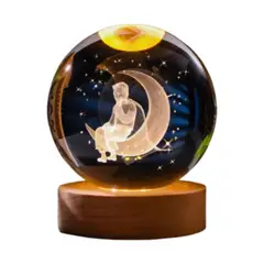 GENERICO - Lámpara En Bola De Cristal 3d El Principito L05