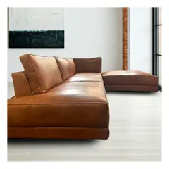 22 GRADOS DECORACION - Sofá Franco en L Eco cuero 300x210cm
