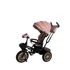 GENERICO - Triciclo Paseador Musical Bluetooth Silla Giratoria Rosa