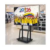 TECNOHOGAR JS - Soporte Tv Base Pedestal Rueda Televisor 32 A 75 Pulgadas Resistente 50kg