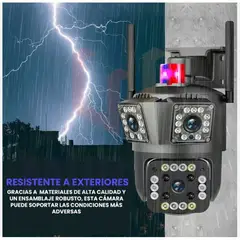 AWEI - Camara de Vigilancia Ptz 3 en 1 Camara de Seguridad 3 Lentes