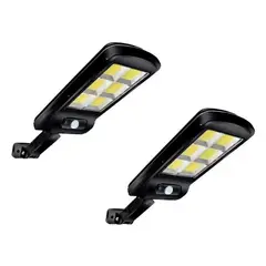 GENERICO - Lámpara Solar Exteriores 3 Modos Sensor Movimiento 2 unidades