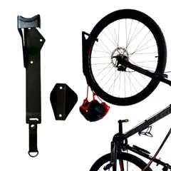 GENERICO - SOPORTE PARA BICICLETA PARED VERTICAL MODELO POLUX NEGRO