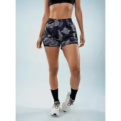 NO RULES - SHORT DEPORTIVO CON LYCRA MILITAR.