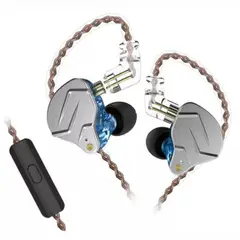 KZ - Audifonos In-ear ZSN pro color Azul con microfono