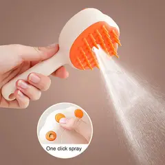 ZOCOCIO - Cepillo De Aseo Para Gatos Y Perros Con Pulverizador Blanco