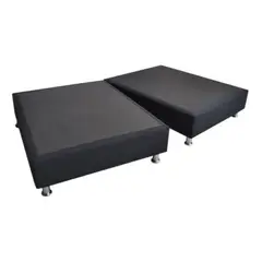 DORMIPUFF - Base Cama Semi Doble 120x190cm Dividida Negro sas