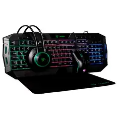 VSG COLOMBIA - Combo Gamer VSG CRUX 4x1 TECLADO MOUSE DIADEMA PADMOUSE