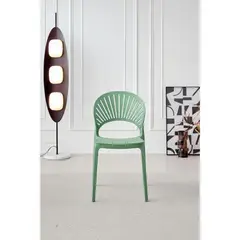 GENERICO - Silla Paraiso Color Verde Oliva Con espaldar y diseño Moderno