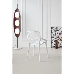 GENERICO - Silla Roxy Color Blanco Con espaldar y diseño Moderno