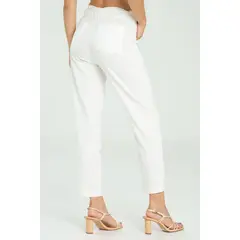 RAGGED - Pantalon lino cinturon Blanco crudo Ragged.