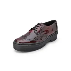 LOS CABALLEROS - Zapatos oxford vinotinto suela chunky